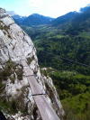 Via ferrata de roche veyrand saint pierre d'entremont savoie chartreuse