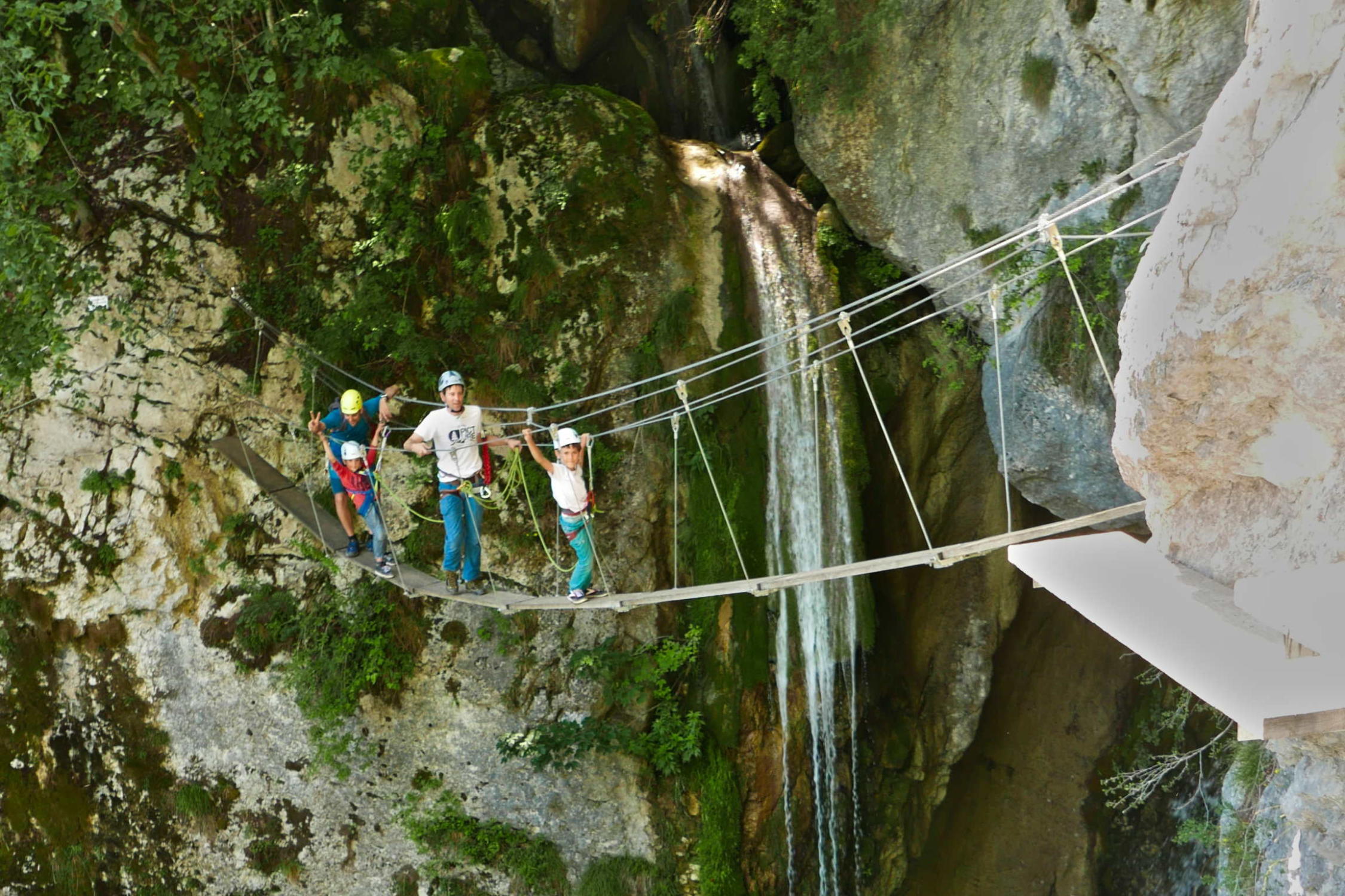 Via ferrata de l'alloix saint vincent de Mercuze Chartreuse Grenoble chambéry